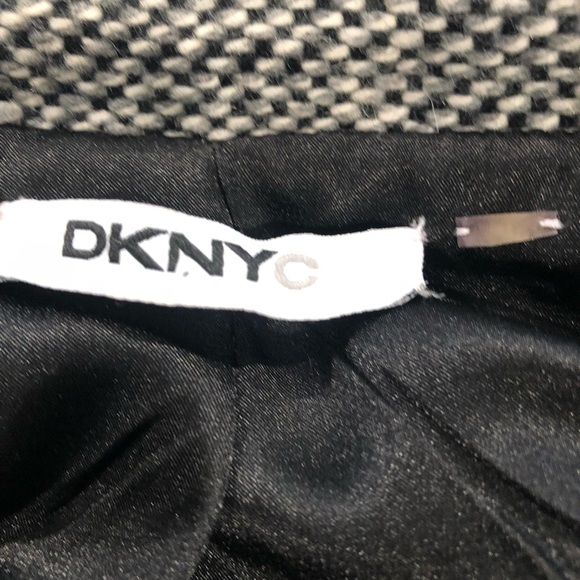 DKNYC Black Speckled Wool Blend Miniskirt Suit Set Sz. 4 - Picture 4 of 12